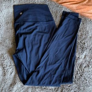 Lululemon leggings women size 10 navy blue new